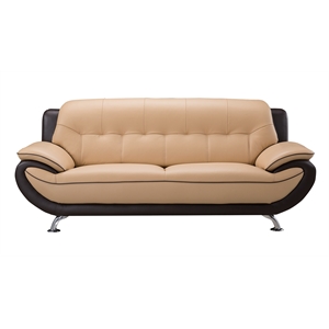 ek9600 yellow and brown color with faux leather sofa