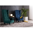 AE506 Blue Color With Velvet Fabric Accent Chair