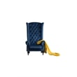 AE506 Blue Color With Velvet Fabric Accent Chair