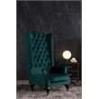 AE506 Green Color With Fabric Accent Chair