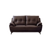 AE628 Dark Brown Color With Love Seat Microfiber Leather