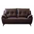 AE628 Dark Brown Color With Love Seat Microfiber Leather