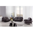 AE628 Dark Brown Color With Love Seat Microfiber Leather