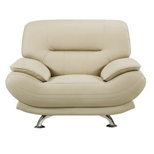 ae709 cream (khaki) color chair with faux leather