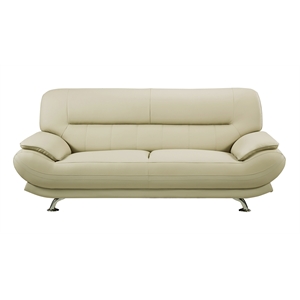 AE709 Cream (Khaki) Sofa with Faux Leather