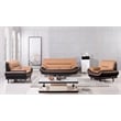 AE709 Light Brown and Dark Brown Color With Sofa with Faux Leather