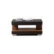 AE-D816 Camel and Dark Brown Color With Faux Leather Coffee Table