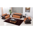 AE-D816 Camel and Dark Brown Color With Faux Leather Coffee Table