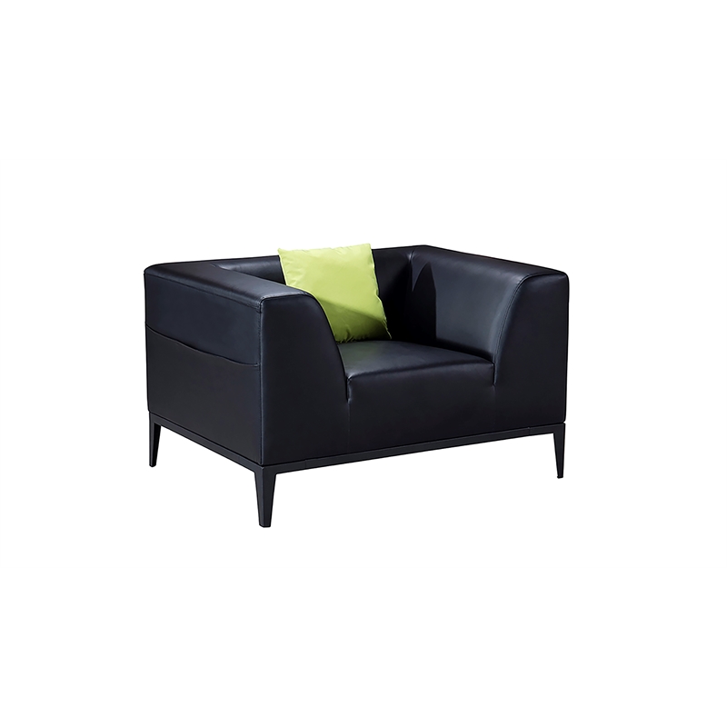 AE-D820 Black Color With Faux Leather Chair