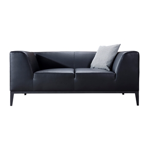 ae-d820 black color with faux leather loveseat