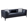 AE-D820 Black Color With Faux Leather Sofa