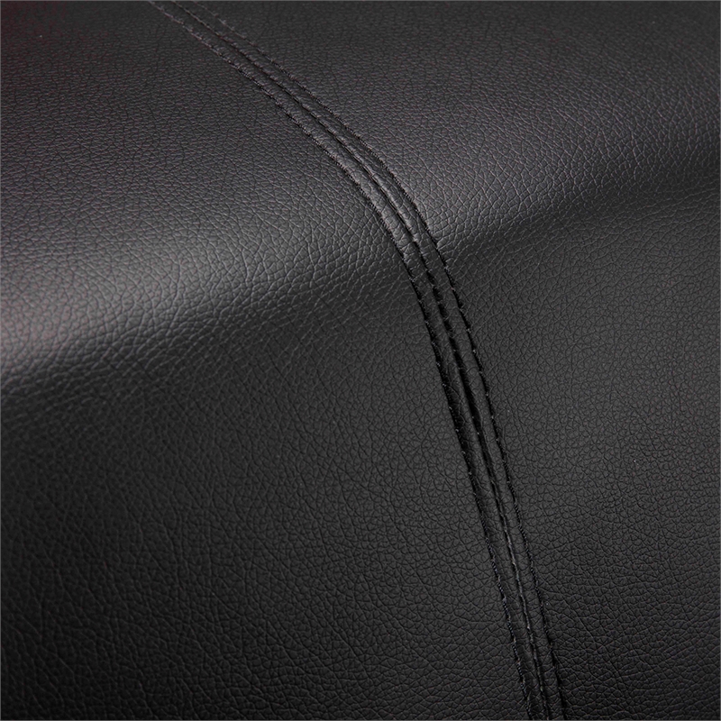 AE-D820 Black Color With Faux Leather Sofa