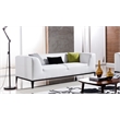 AE-D820 White Color With Faux Leather Sofa