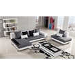 AE-L131 Gray Color With Fabric Sectional - Left Facing Chaise