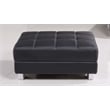 AE-L138 Black Color With Faux Leather Sectional - Right Facing Chaise