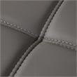 AE-L138 Gray Color With Faux Leather Sectional - Right Facing Chaise