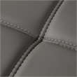 AE-L138 Gray Color With Faux Leather Sectional - Left Facing Chaise