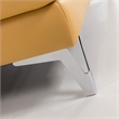 EK-L070 Yellow Italian Leather Sectional - Left Facing Chaise
