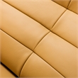 EK-L070 Yellow Italian Leather Sectional - Left Facing Chaise