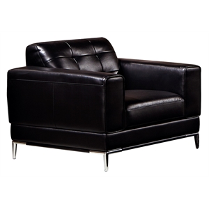 ek003 black color with italian leather chair