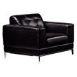 EK003 Black Color With Italian Leather Chair