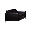 EK003 Black Color With Italian Leather Loveseat