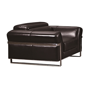 ek012 black color with italian full leather chair