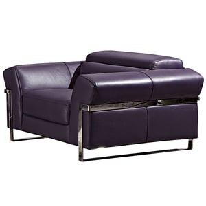 ek012 purple color with italian full leather chair
