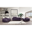 EK012 Purple Color With Italian Full Leather Chair