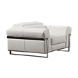 EK012 White Color With Italian Full Leather Chair