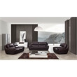 EK018 Dark Brown Color With Italian Leather Sofa