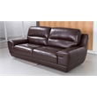 EK018 Dark Brown Color With Italian Leather Sofa