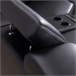 EK-L516 Black Color With Genuine Leather Sectional - Left Facing Chaise