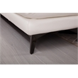 EK-L525R White Color With Top Grain Leather -Right Sitting Chaise Sectional