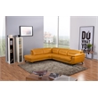 EK-LH756 Honey Yellow Top-grain Cow Hide Sectional - Left Facing Chaise