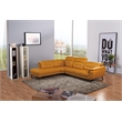 EK-LH756 Honey Yellow Top-grain Cow Hide Sectional - Left Facing Chaise