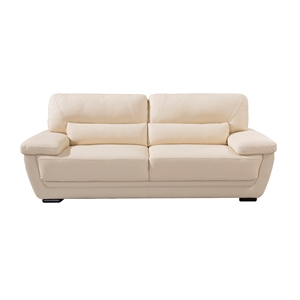 ek019 cream color with italian leather sofa