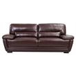EK019 Dark Brown Color With Italian Leather Sofa