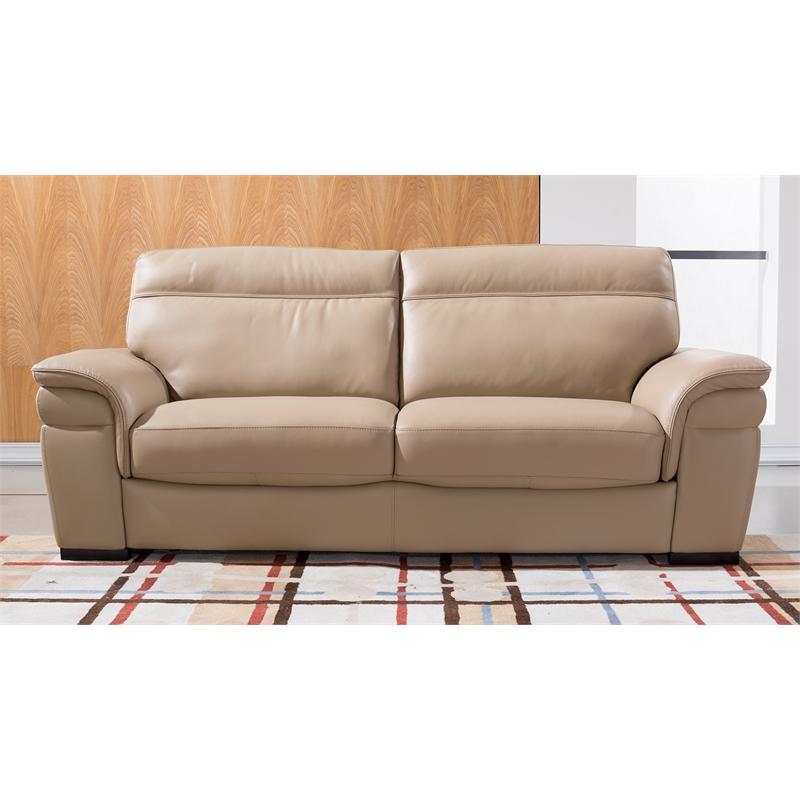 EK020 Tan Color With Italian Leather Sofa