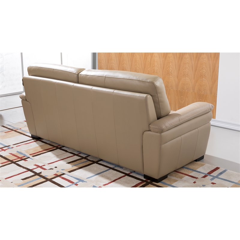 EK020 Tan Color With Italian Leather Sofa