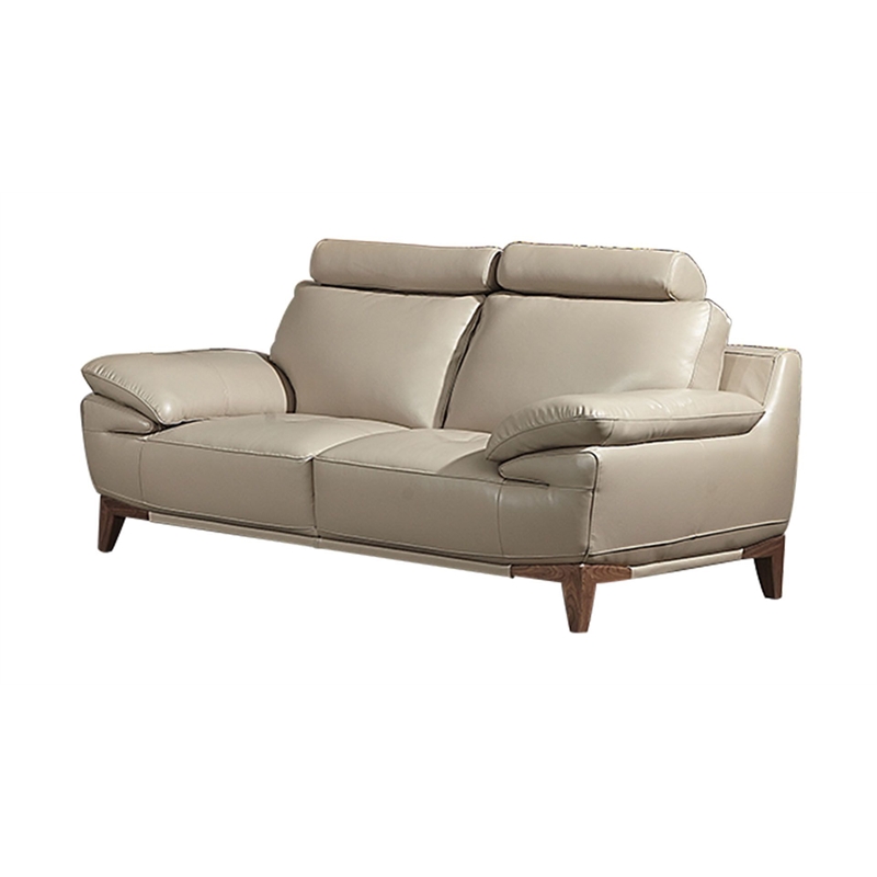 EK028 Tan Color With Italian Full Leather Loveseat