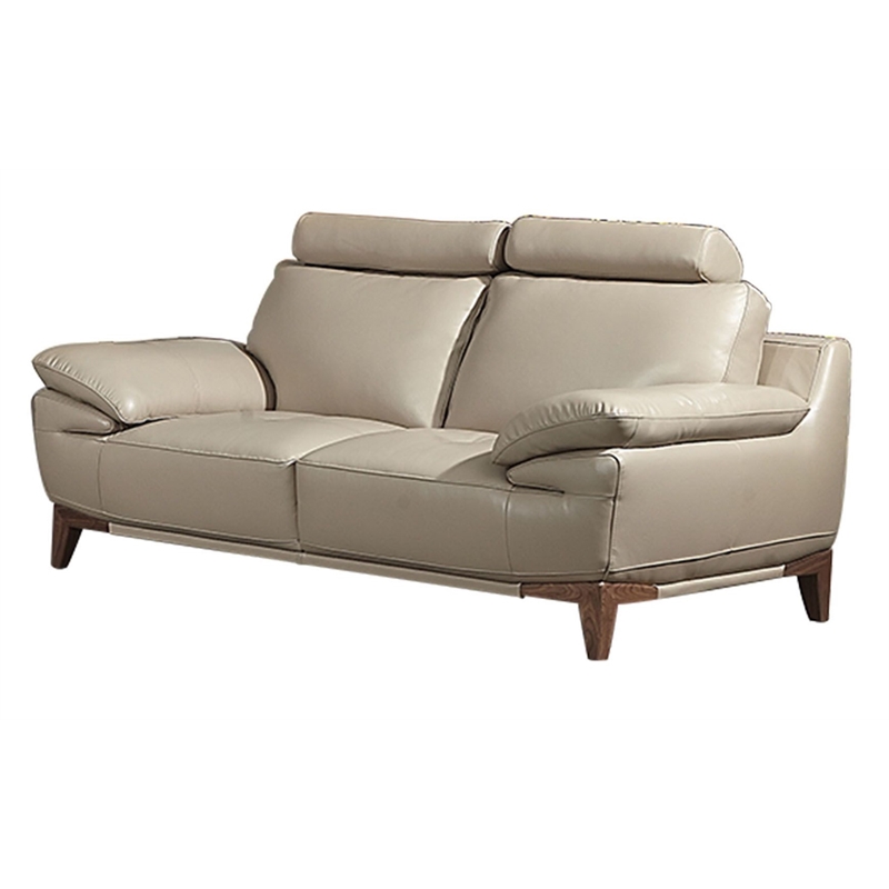 EK028 Tan Color With Italian Full Leather Loveseat
