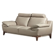 EK028 Tan Color With Italian Full Leather Loveseat