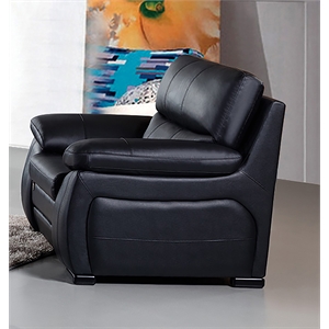 ek041 black color with italian leather chair