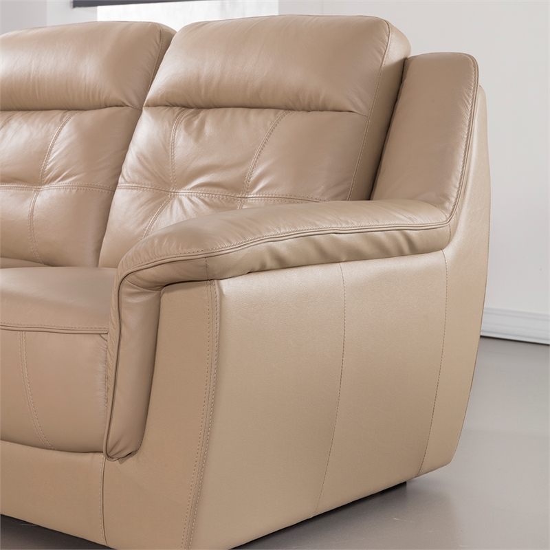 EK042 Tan Color With Italian Leather Sofa