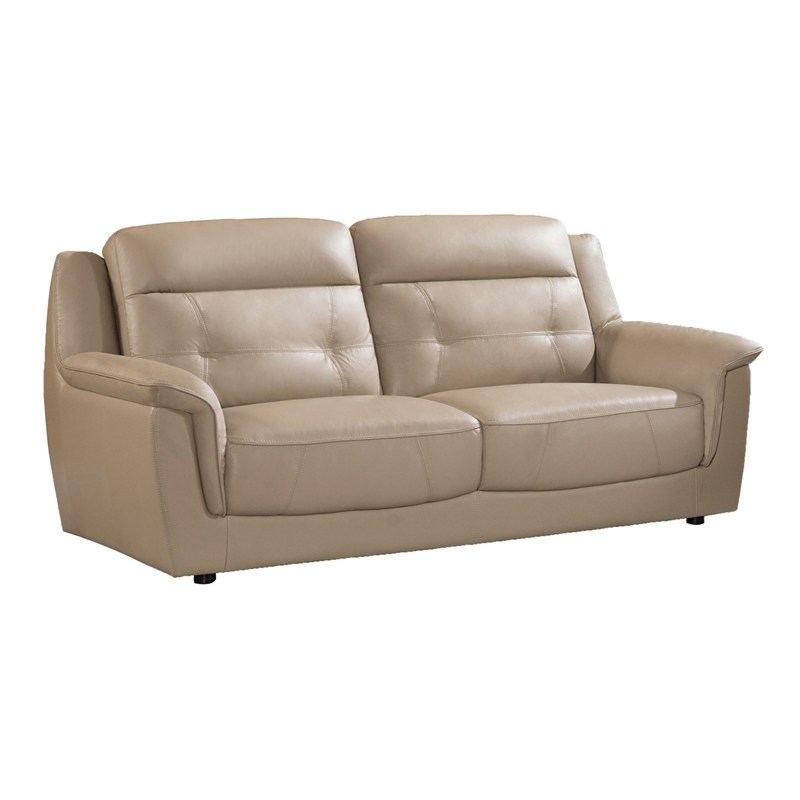 EK042 Tan Color With Italian Leather Sofa
