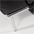EK071 Black Color With Italian Leather Loveseat