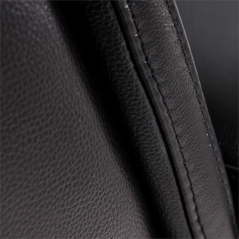 EK071 Black Color With Italian Leather Loveseat