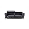 EK071 Black Color With Italian Leather Sofa