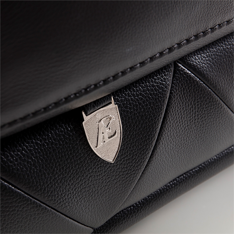 EK071 Black Color With Italian Leather Sofa